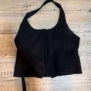Zara brand Black Women's Halter Top